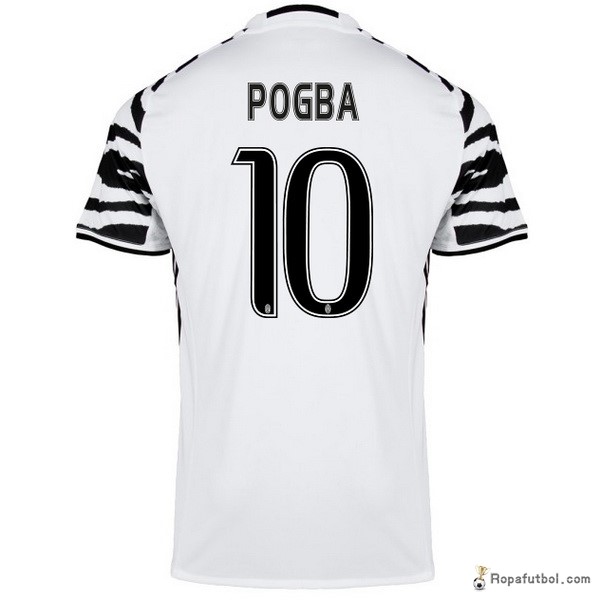 Camiseta Juventus Replica Tercera Ropa Pogba 2016/17 Blanco